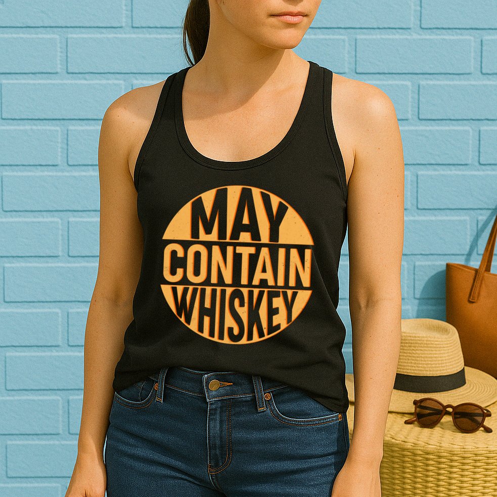 May Contain Whiskey Womens Tank Top