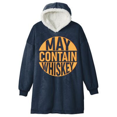 May Contain Whiskey Hooded Wearable Blanket