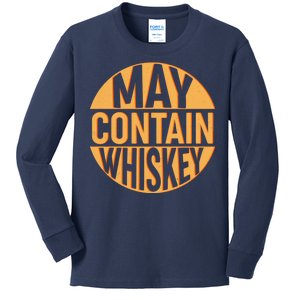 May Contain Whiskey Kids Long Sleeve Shirt