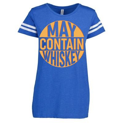 May Contain Whiskey Enza Ladies Jersey Football T-Shirt