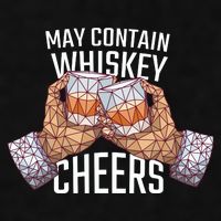 May Contain Whiskey Cheers Ladies PosiCharge Tri-Blend Wicking Tank