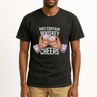 May Contain Whiskey Cheers Tall T-Shirt