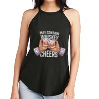 May Contain Whiskey Cheers Women's Perfect Tri Rocker Tank