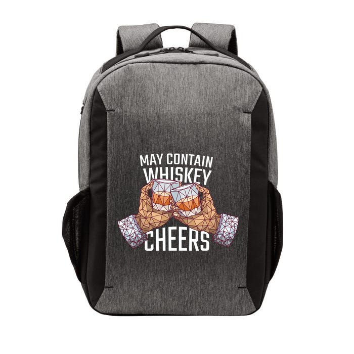 May Contain Whiskey Cheers Vector Backpack