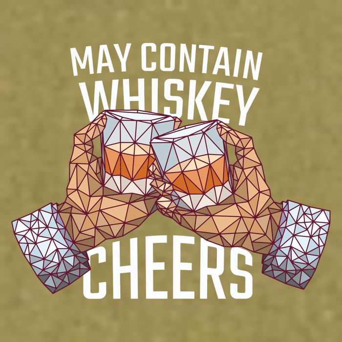 May Contain Whiskey Cheers Garment-Dyed Women's Muscle Tee