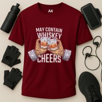 May Contain Whiskey Cheers Performance Shirt