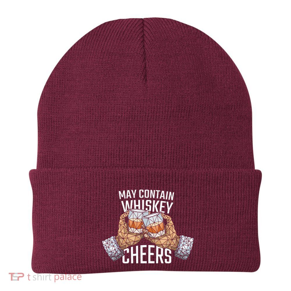 May Contain Whiskey Cheers Beanie