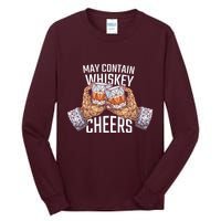 May Contain Whiskey Cheers Tall Long Sleeve T-Shirt