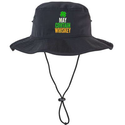 May Contain Whiskey Funny St Patricks Day Bucket Hat