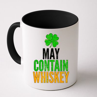May Contain Whiskey Funny St Patricks Day Mug