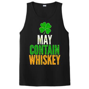 May Contain Whiskey Funny St Patricks Day PosiCharge Competitor Tank