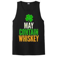 May Contain Whiskey Funny St Patricks Day PosiCharge Competitor Tank