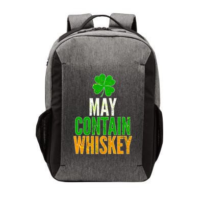 May Contain Whiskey Funny St Patricks Day Vector Backpack