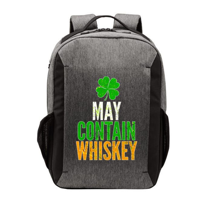 May Contain Whiskey Funny St Patricks Day Vector Backpack
