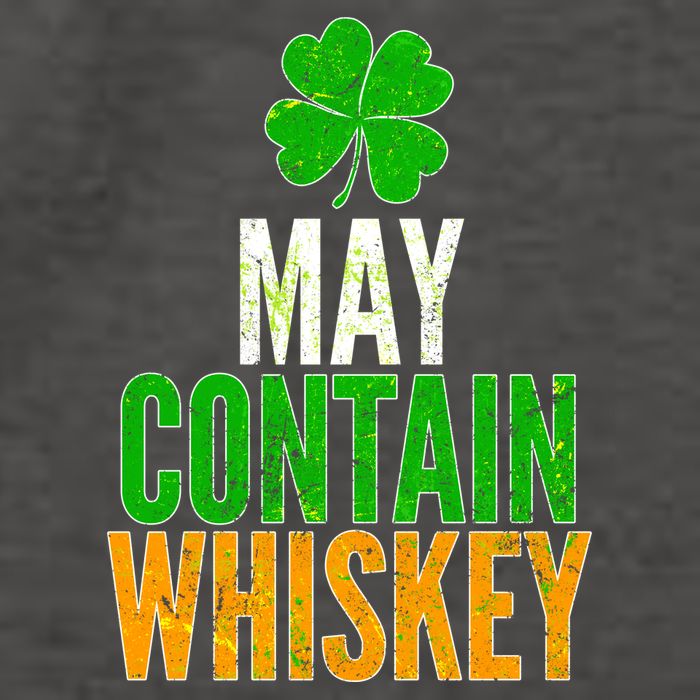 May Contain Whiskey Funny St Patricks Day Vector Backpack