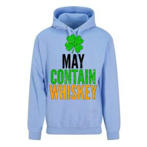 May Contain Whiskey Funny St Patricks Day Unisex Surf Hoodie