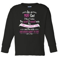 May Girl Sweet But Crazy Funny Birthday Toddler Long Sleeve Shirt