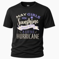 May Girls Are Sunshine Mixed With Hurricane Cooling Performance Crew T-Shirt