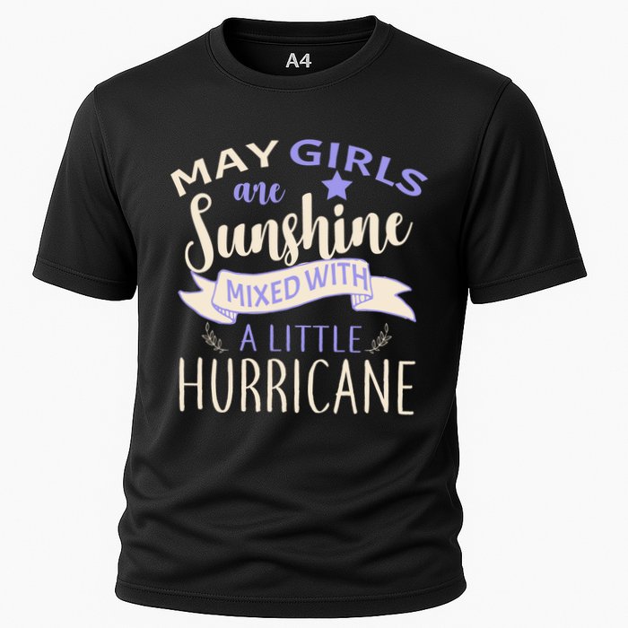 May Girls Are Sunshine Mixed With Hurricane Cooling Performance Crew T-Shirt