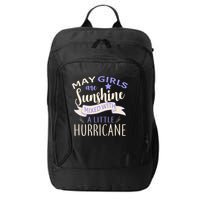May Girls Are Sunshine Mixed With Hurricane City Backpack