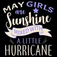 May Girls Are Sunshine Mixed With Hurricane Impact Tech Backpack