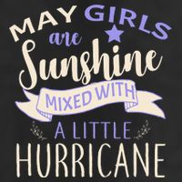 May Girls Are Sunshine Mixed With Hurricane Adult Drive Performance Visor