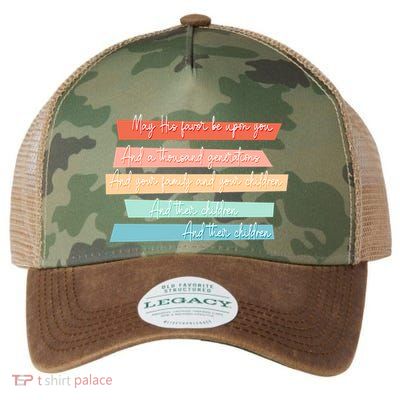May His Favor Be Upon You Quote Legacy Tie Dye Trucker Hat