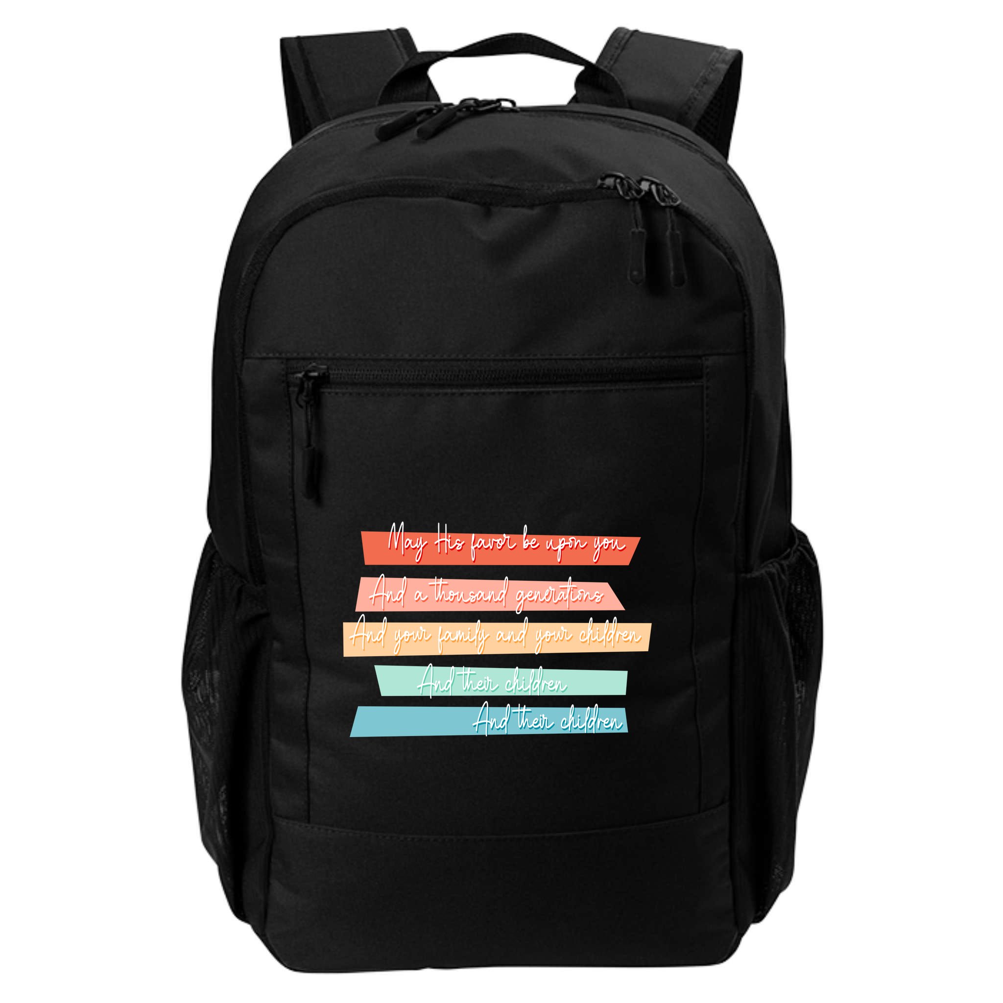 May His Favor Be Upon You Quote Backpack