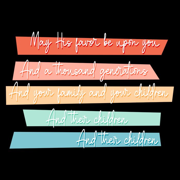 May His Favor Be Upon You Quote Button