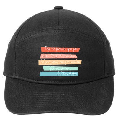 May His Favor Be Upon You Quote 7-Panel Snapback Hat