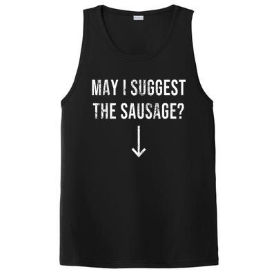 May I Suggest The Sausage Funny  PosiCharge Competitor Tank