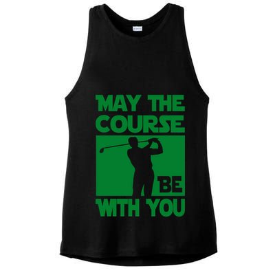 May The Course Be With You Ladies PosiCharge Tri-Blend Wicking Tank