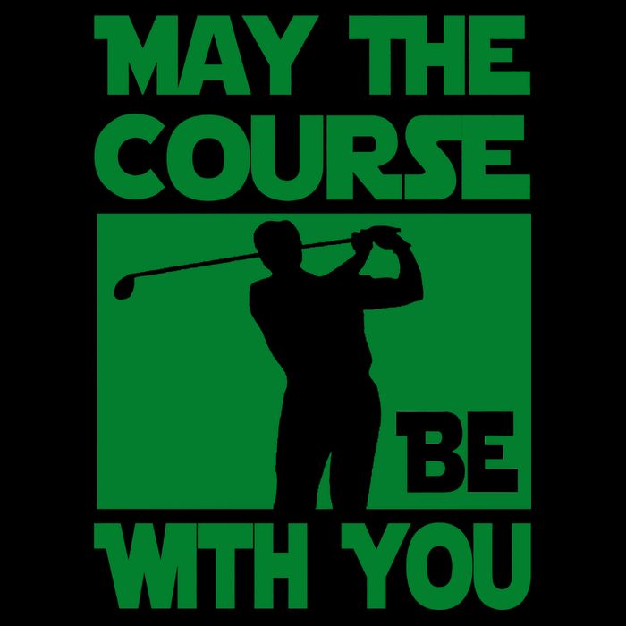 May The Course Be With You Flexfit Unipanel Trucker Cap