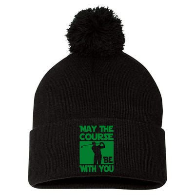 May The Course Be With You Pom Pom 12in Knit Beanie