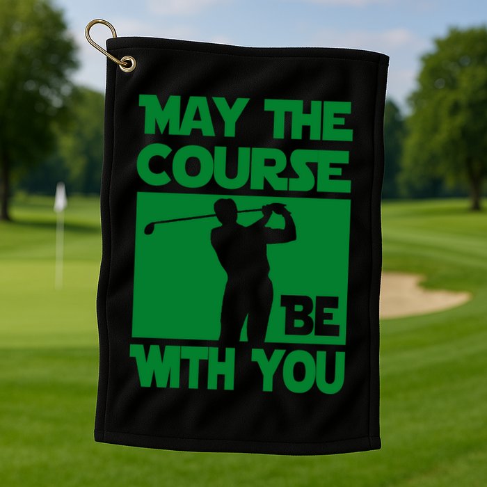 May The Course Be With You Golf Towel