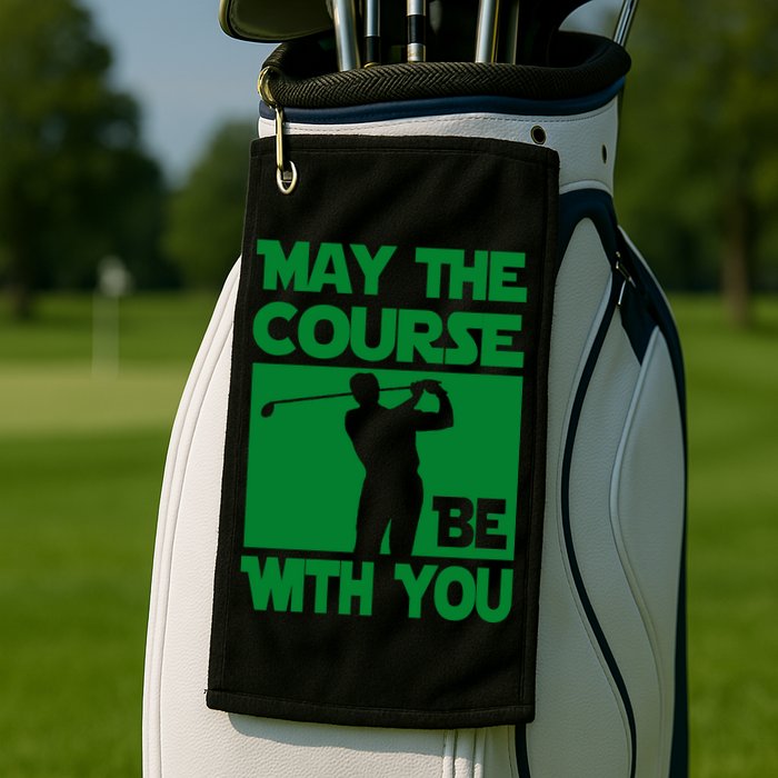 May The Course Be With You Golf Towel