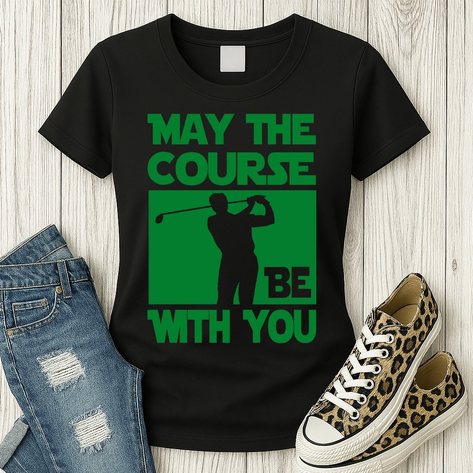 May The Course Be With You Womens T-Shirt