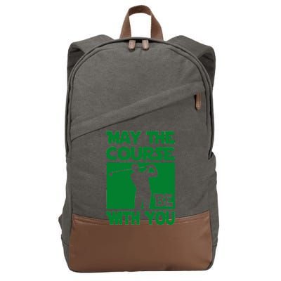 May The Course Be With You Cotton Canvas Backpack