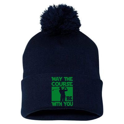 May The Course Be With You Pom Pom 12in Knit Beanie