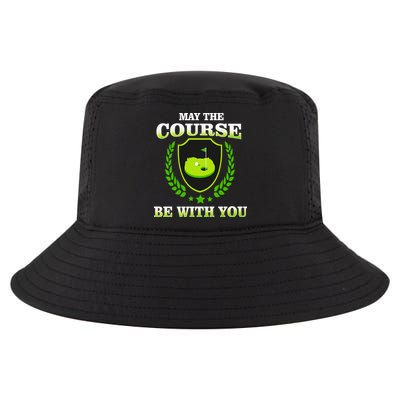 May The Course Be With You Golfing Cool Comfort Performance Bucket Hat