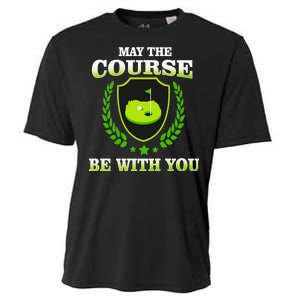 May The Course Be With You Golfing Cooling Performance Crew T-Shirt