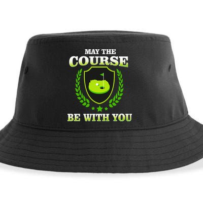 May The Course Be With You Golfing Sustainable Bucket Hat