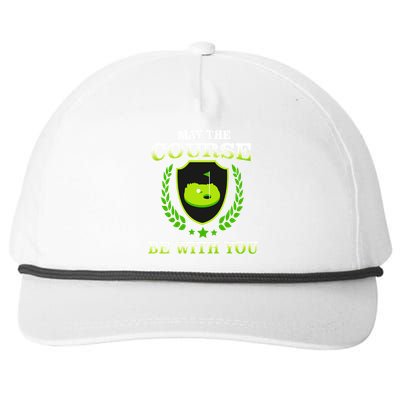 May The Course Be With You Golfing Snapback Five-Panel Rope Hat