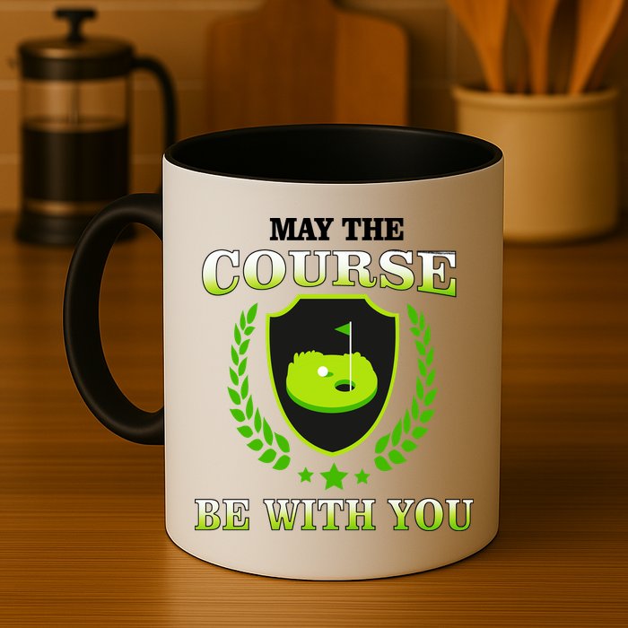 May The Course Be With You Golfing Mug