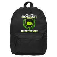 May The Course Be With You Golfing 16 in Basic Backpack