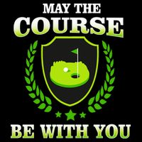May The Course Be With You Golfing 16 in Basic Backpack