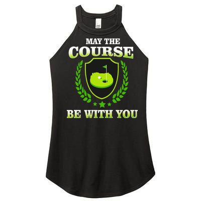 May The Course Be With You Golfing Women's Perfect Tri Rocker Tank