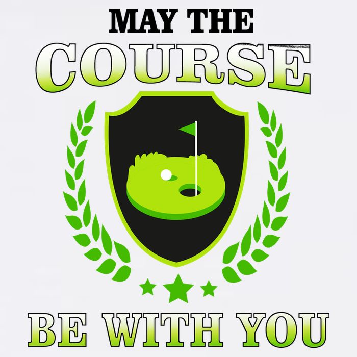 May The Course Be With You Golfing Garment-Dyed Sweatshirt