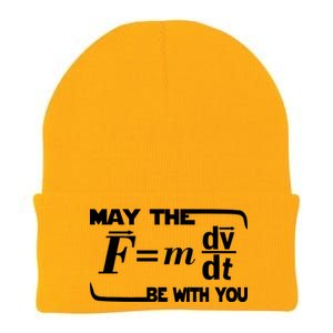 May The (F=mdv/dt) Be With You Physics Knit Cap Winter Beanie