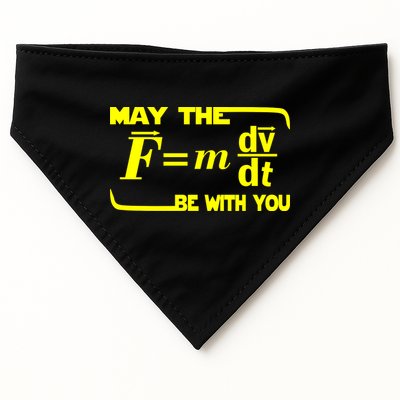 May The (F=mdv/dt) Be With You Physics USA-Made Doggie Bandana